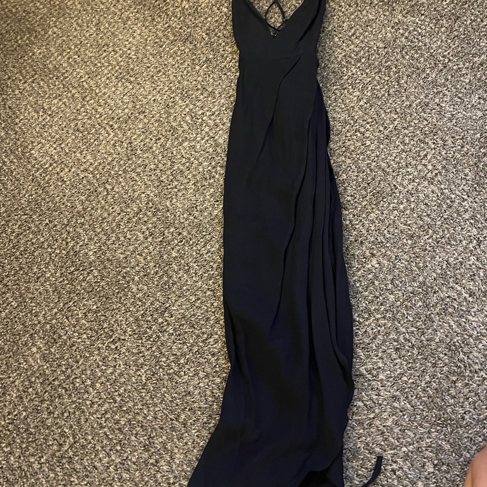 Elegant Navy Maxi Dress